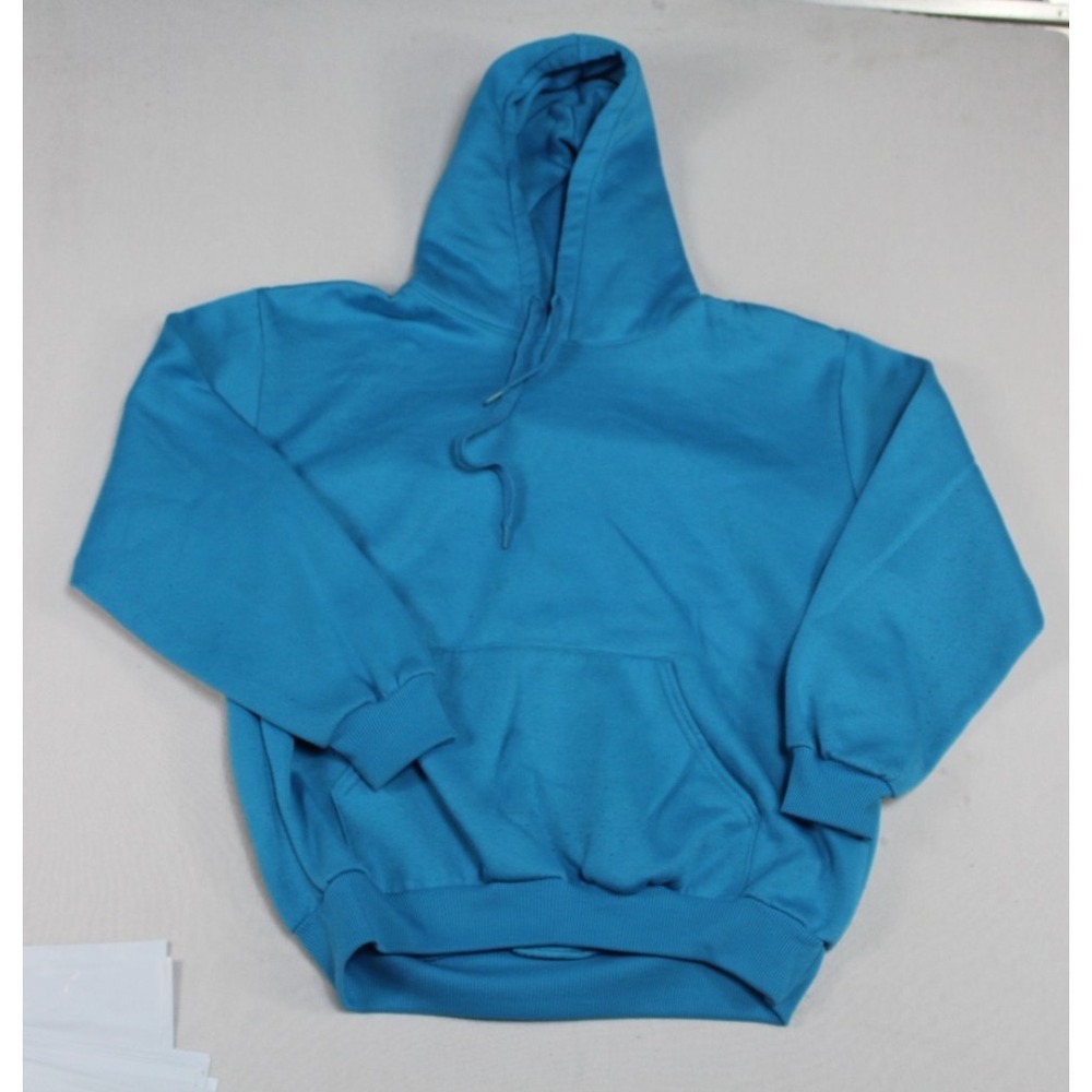 Hill Hoodie Men Large Blue Excellent Vintage Heavyweight Made in USA Sweatshirt